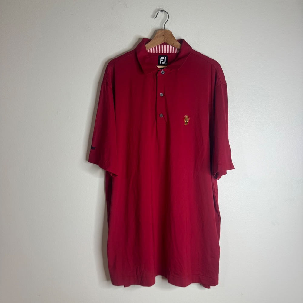 FootJoy Polo Men's Golf Performance Toro Wesco Turf Red shirt 2XL